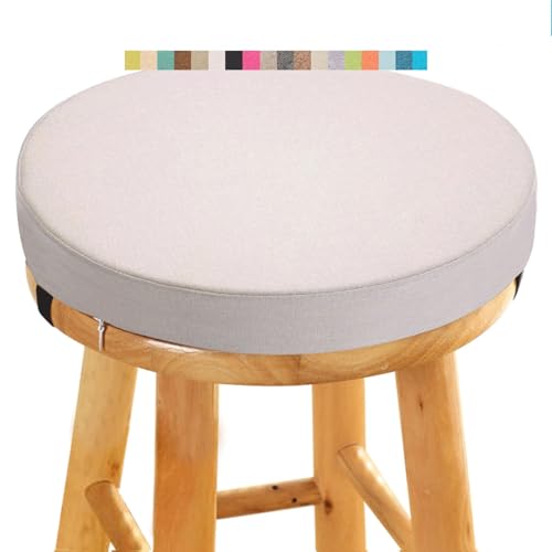 uyeoco Stuhlkissen Rund, 30cm/35cm/40cm/45cm/50cm,für Esszimmer Küche Gartenstühle Dick rutschfest für den Innen/Außenbereich Boden Sitzkissen Matte Bürostuhl Kissen Waschbar(A2,40x8CM/15.7x3inch) von uyeoco