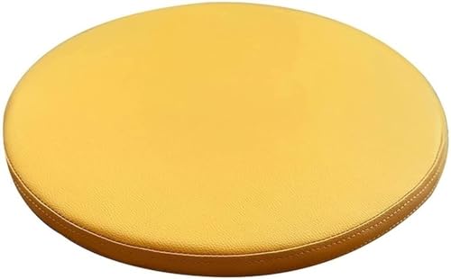 uyeoco wasserdichte Stuhlkissen aus Leder runden Sitzkissen, rutschfeste runde Kissen-Stuhlpolster für 25 cm, 30 cm, 35 cm, 40 cm, 45 cm Stühle/Rundhocker (Color : 10#, Size : 30cm/11.8inch) von uyeoco