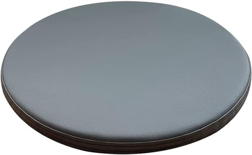 uyeoco wasserdichte Stuhlkissen aus Leder runden Sitzkissen, rutschfeste runde Kissen-Stuhlpolster für 25 cm, 30 cm, 35 cm, 40 cm, 45 cm Stühle/Rundhocker (Color : 4#, Size : 30cm/11.8inch) von uyeoco