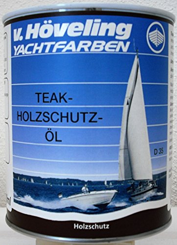 V. HÖVELING YACHTFARBEN D35 Teak Holzschutzöl farblos 750 ml von v. Höveling YACHTFARBEN seit 1879