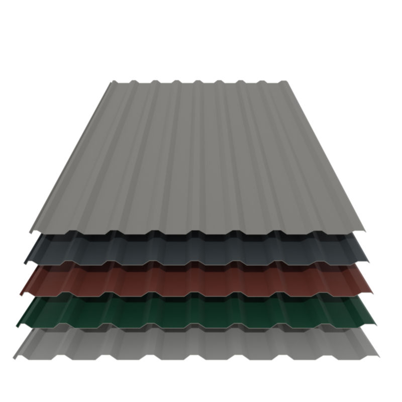 Aluminium Trapezblech 20/138 Dachplatten - 25my Polyester Farbbeschichtung - 0,7 mm Stärke von Friedrich von Lien AG