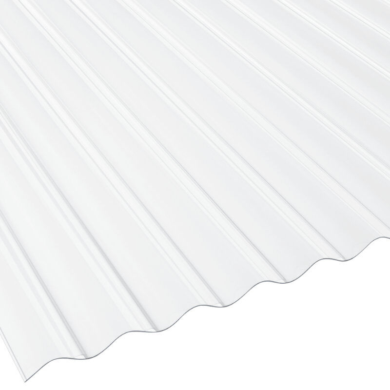 Polycarbonat Lichtplatte | Wellplatte | 76/18 | 1,4 mm | Breite 900 mm | glasklar von Friedrich von Lien AG