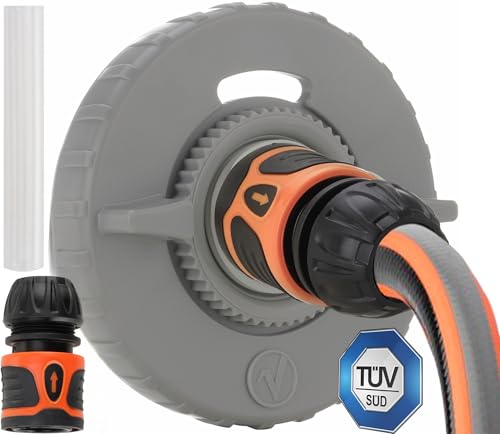 valuents® Wassertankdeckel 3 Pins 78mm Durchmesser – dunkelgrau – für Wohnmobil mit Schlauch für Wassereinfüllstutzen +Plus: Adapter für Wasserschlauch valuents® Wassertankdeckel 3 Pins 78mm Durchmesser – dunkelgrau – für Wohnmobil mit Schlauch für Wassereinfüllstutzen +Plus: Adapter für Wasserschlauch von valuents