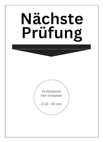 200 witterungsbeständige Grundplaketten - für Prüfplaketten ⌀ 20-40 mm - permanent klebend - outdoor - nächste Prüfung (200 Stück) von vamani