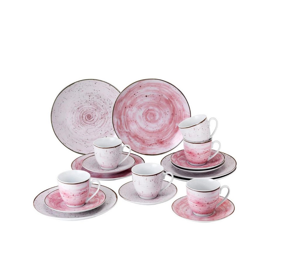 van Well Geschirr-Set Porzellanservice Pur, Geschirrset, Vintage, Luxury, 18 teilig, 6 Personen, 18 Teile von van Well