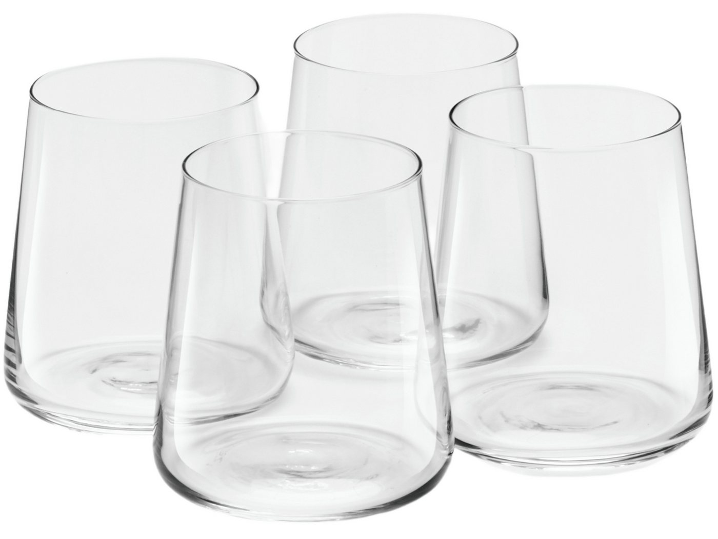 van Well Glas Ava, Wassergläser 43,0 cl, 4 Stück, Kristallglas, Geschenkkarton mit Sichtfenster, spülmaschinengeeignet von van Well