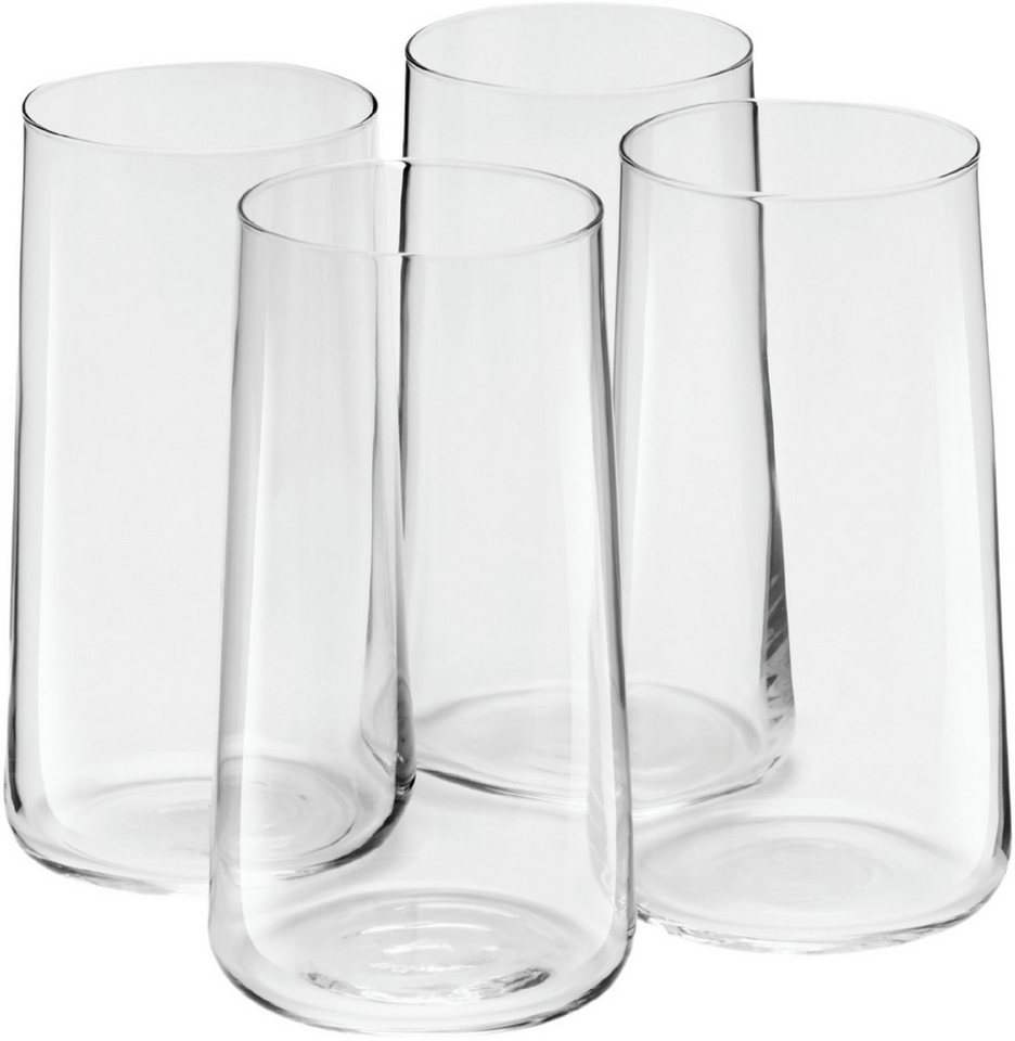 van Well Longdrinkglas Ava, Longdrinkgläser 55,0 cl, 4 Stück, Kristallglas, Geschenkkarton mit Sichtfenster, spülmaschinengeeignet von van Well