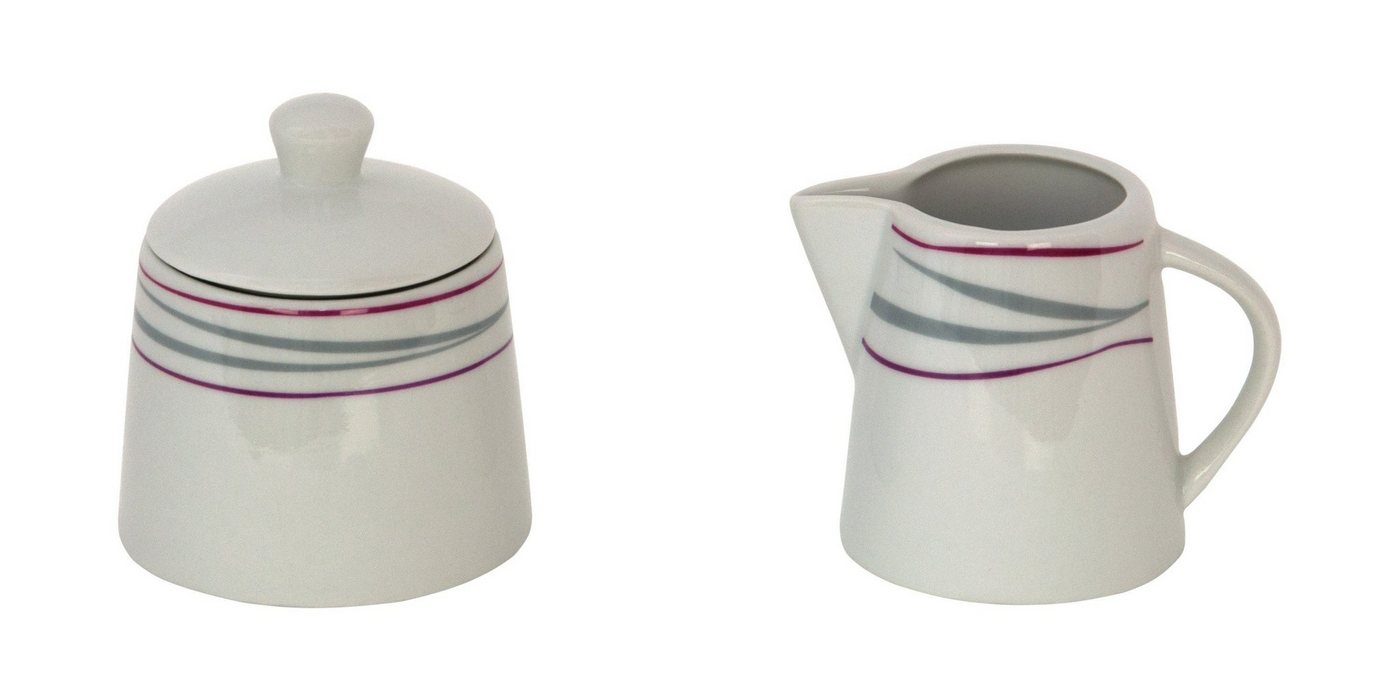 van Well Milch- und Zuckerset 2tlg. Set Milchkännchen 22cl & Zuckerdose 26cl Caviano, Porzellan van Well Milch- und Zuckerset 2tlg. Set Milchkännchen 22cl & Zuckerdose 26cl Caviano, Porzellan von van Well