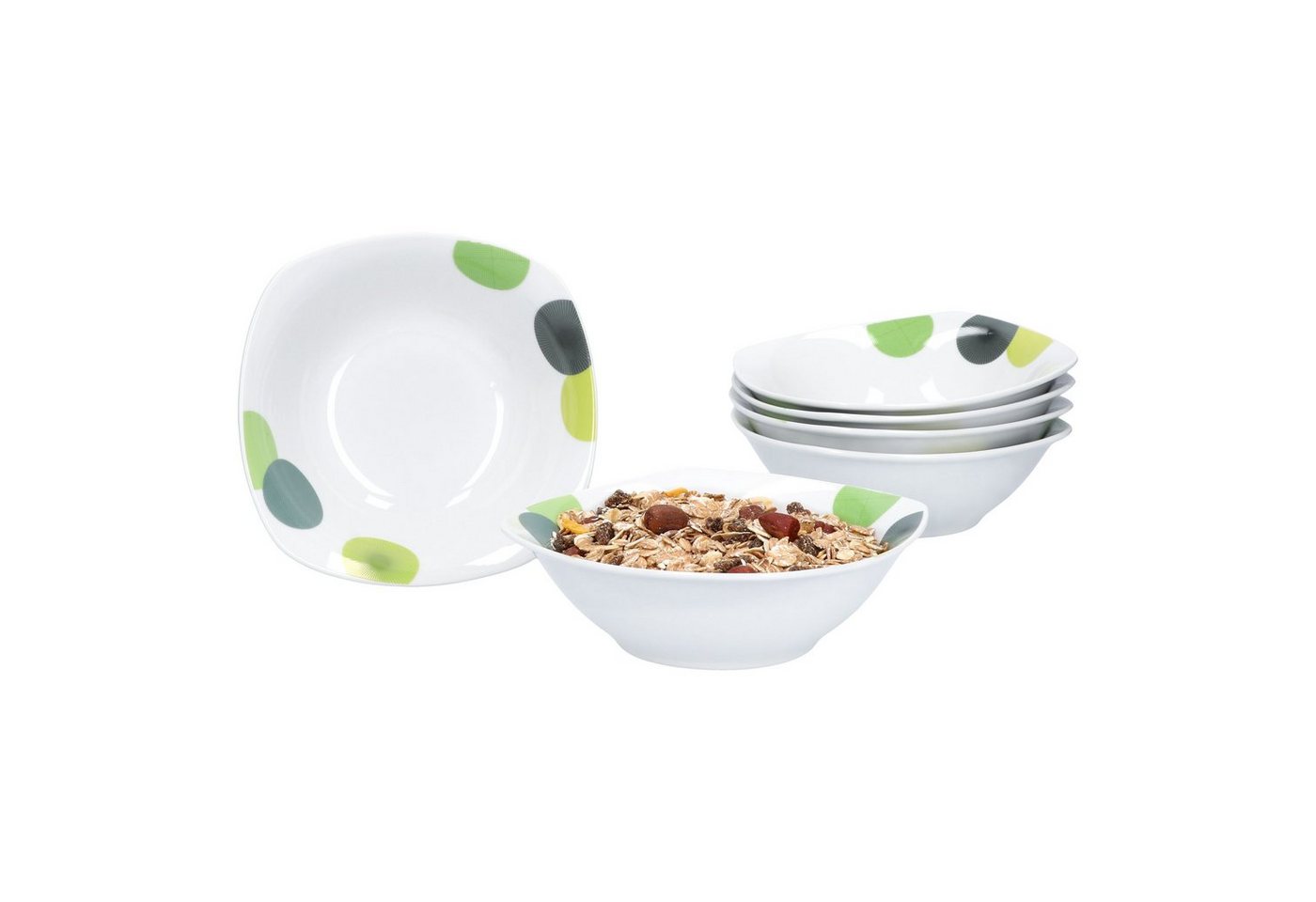 van Well Müslischale 6er Set Müsli- Salatschale Rondo 14,3cm, Porzellan von van Well