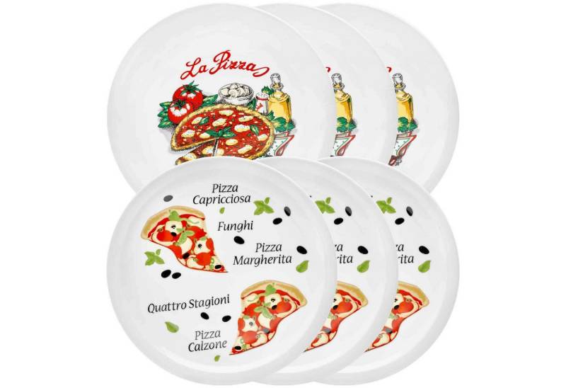 van Well Pizzateller Napoli & Margherita Pizzateller ø 30,5 cm 6er Set, (6 St) von van Well