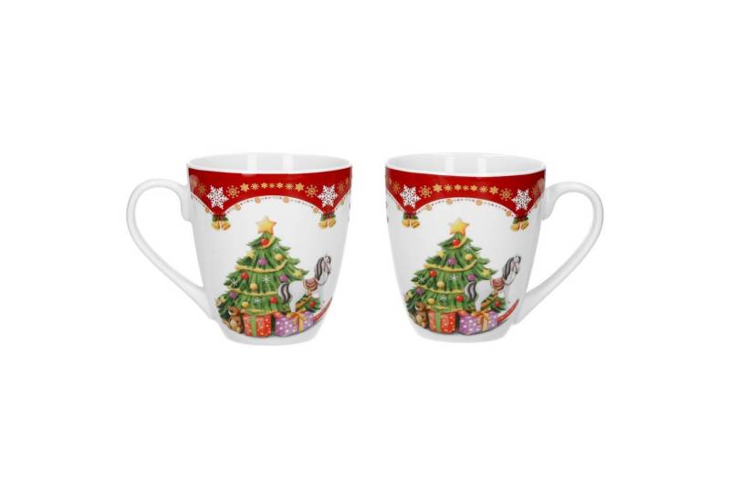 van Well Becher 2er Set Kaffeebecher Weihnachtszauber 53cl Weihnachten Kaffeetassen, Porzellan, Weihnachtsgeschirr, Winter, Weihnachtsset, Geschirr, Becher von van Well
