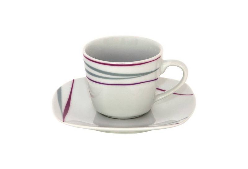 van Well Tasse Espressotasse 10cl mit Espressountertasse 12,1cm Caviano, Porzellan von van Well