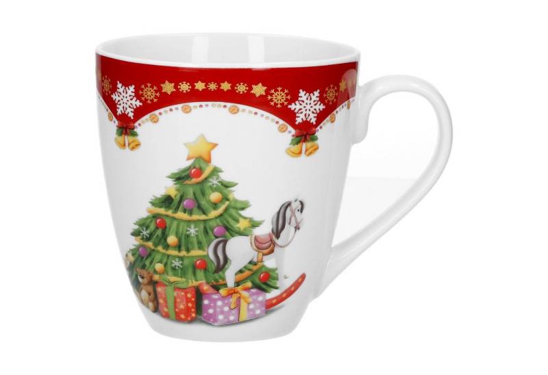 van Well Becher Kaffeebecher Weihnachtszauber 53cl Kaffeetasse Tasse Becher Winter, Porzellan, Weihnachtsgeschirr, Weihnachten, Weihnachtsset, Geschirr von van Well