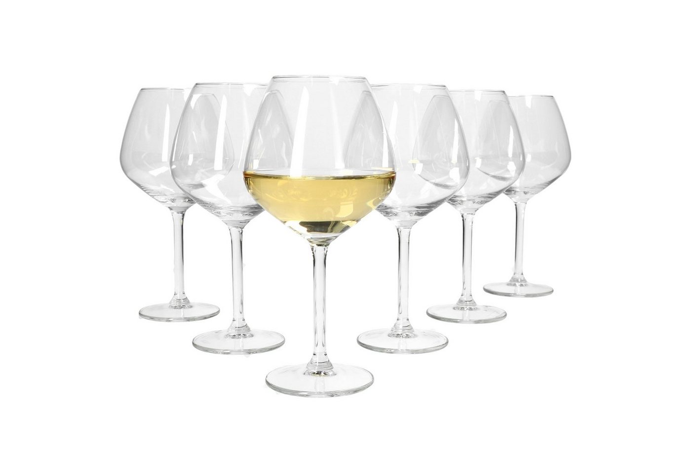 van Well Weinglas Kelchglasserie Optima - 6er Weißweinkelche 42cl, Glas von van Well