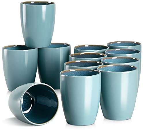 vancasso Becher ohne Henkel, BUBBLE 12-teiliges Becherset aus Steinzeug, Kaffee Tassen 380ml vancasso Becher ohne Henkel, BUBBLE 12-teiliges Becherset aus Steinzeug, Kaffee Tassen 380ml von vancasso