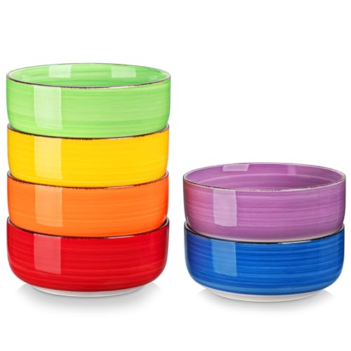 vancasso BONITA Schüssel Müslischalen/Salatschalen 6er Set 720ml, Keramik schüsseln, Salatschüsseln, Suppenschalen, Müslischüsseln, Mikrowellen spülmaschinen und ofenfest, Bunte vancasso BONITA Schüssel Müslischalen/Salatschalen 6er Set 720ml, Keramik schüsseln, Salatschüsseln, Suppenschalen, Müslischüsseln, Mikrowellen spülmaschinen und ofenfest, Bunte von vancasso