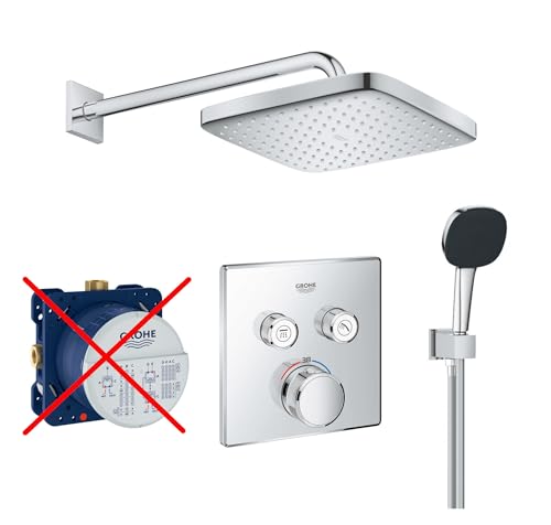 Grohe Duschsystem mit Unterputz Duscharmatur von Grohe Regendusche mit Armatur, Duschkopf eckig, Wandarm Dusch-SET GK05-ob poliert Grohe Duschsystem mit Unterputz Duscharmatur von Grohe Regendusche mit Armatur, Duschkopf eckig, Wandarm Dusch-SET GK05-ob poliert von vanvilla