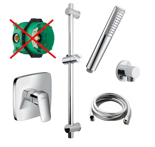 vanvilla Duschsystem mit Unterputz Armatur von Hansgrohe Logis, vanvilla Duschstange und Handbrause, Dusch-SET HG50-ob vanvilla Duschsystem mit Unterputz Armatur von Hansgrohe Logis, vanvilla Duschstange und Handbrause, Dusch-SET HG50-ob von vanvilla