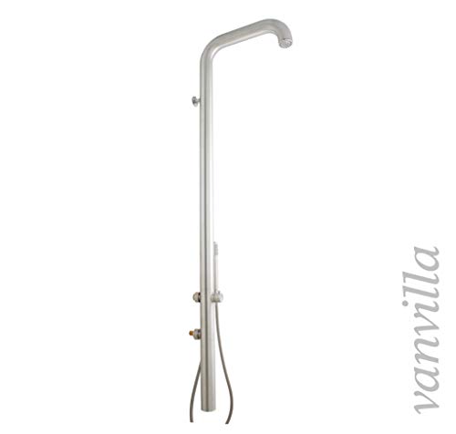 vanvilla Pooldusche Edelstahl PALO mit Handbrause Gartendusche Aussendusche Wandmontage Kaltwasser vanvilla Pooldusche Edelstahl PALO mit Handbrause Gartendusche Aussendusche Wandmontage Kaltwasser von vanvilla