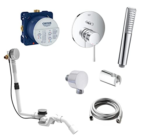 vanvilla Wannenset mit Unterputz Armatur Grohe Essence 2-Wege und vanvilla Handbrause, Wannen-SET G29 poliert vanvilla Wannenset mit Unterputz Armatur Grohe Essence 2-Wege und vanvilla Handbrause, Wannen-SET G29 poliert von vanvilla