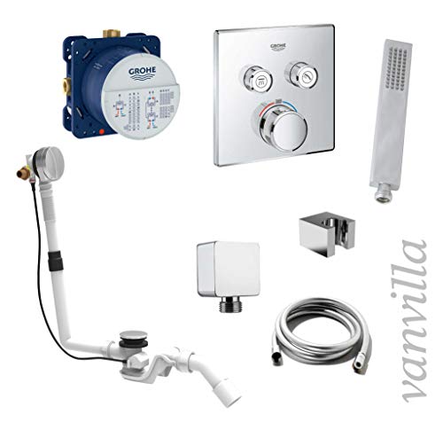 vanvilla Wannenset mit Unterputz Armatur Grohe SmartControl 2-Wege und vanvilla Handbrause, Wannen-SET G27. poliert vanvilla Wannenset mit Unterputz Armatur Grohe SmartControl 2-Wege und vanvilla Handbrause, Wannen-SET G27. poliert von vanvilla