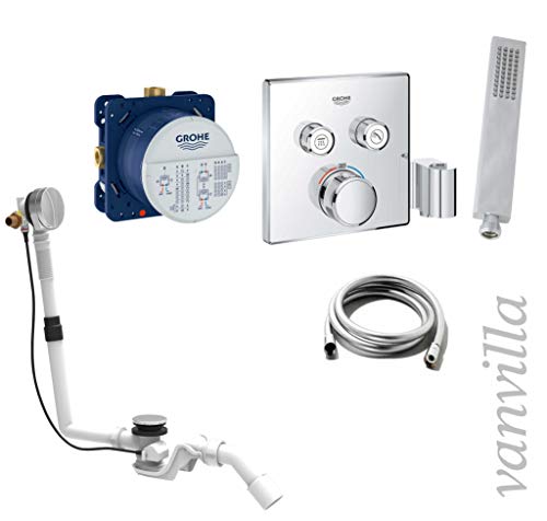 vanvilla Wannenset mit Unterputz Armatur Grohe SmartControl 2-Wege und vanvilla Handbrause, Wannen-SET G28 poliert vanvilla Wannenset mit Unterputz Armatur Grohe SmartControl 2-Wege und vanvilla Handbrause, Wannen-SET G28 poliert von vanvilla