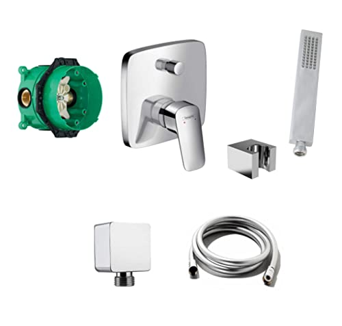 vanvilla Wannenset mit Unterputz Armatur Hansgrohe Logis 2-Wege und vanvilla Handbrause, Wannen-SET HG52 poliert vanvilla Wannenset mit Unterputz Armatur Hansgrohe Logis 2-Wege und vanvilla Handbrause, Wannen-SET HG52 poliert von vanvilla