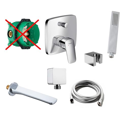 vanvilla Wannenset mit Unterputz Armatur Hansgrohe Logis 2-Wege und vanvilla Handbrause, Wannen-SET HG66-ob poliert vanvilla Wannenset mit Unterputz Armatur Hansgrohe Logis 2-Wege und vanvilla Handbrause, Wannen-SET HG66-ob poliert von vanvilla