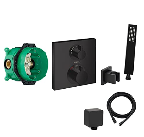 vanvilla Wannenset mit Unterputz Armatur Hansgrohe und vanvilla Handbrause, schwarz matt beschichtet Wannen-SET HGS12 vanvilla Wannenset mit Unterputz Armatur Hansgrohe und vanvilla Handbrause, schwarz matt beschichtet Wannen-SET HGS12 von vanvilla