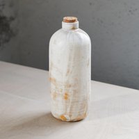 Handgemachte Keramik Flasche Vase - Rustikale Glasierte Mit Kork Deckel von vapor03