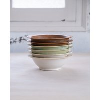 Handgemachte Steinzeug Schüssel Set, Perlweiß, Braun Und Grün Handgemachte Steinzeug Schüssel Set, Perlweiß, Braun Und Grün von vapor03
