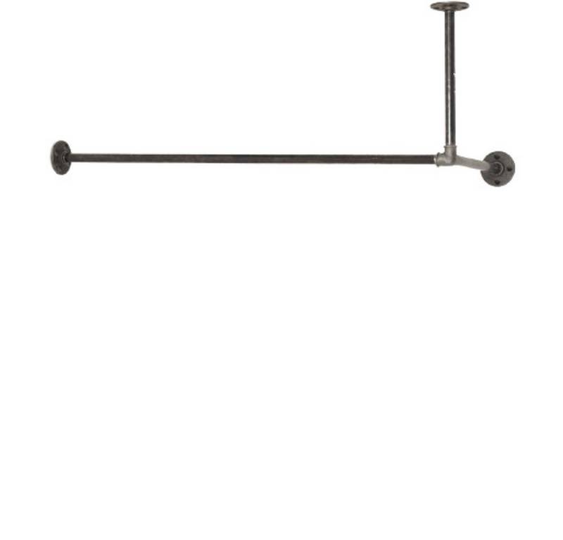 various - Industrial Design Möbel Kleiderstange Industrial Garderobe, L-Form für Wandmontage & Deckenmontage, Div. Breiten und Tiefen von various - Industrial Design Möbel