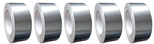 50 Meter Aluminium Klebeband 50mm breit (5 Rollen) von varivendo