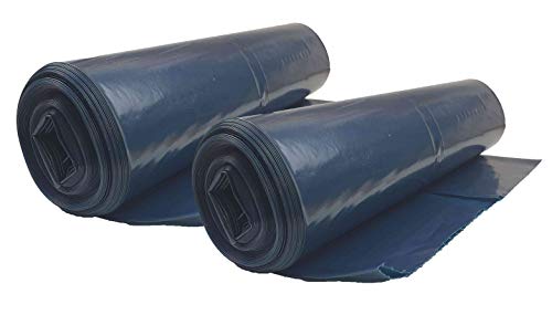 Starke blaue Müllsäcke, 120 l Volumen, 70 µ Stärke (2 Rollen) von varivendo