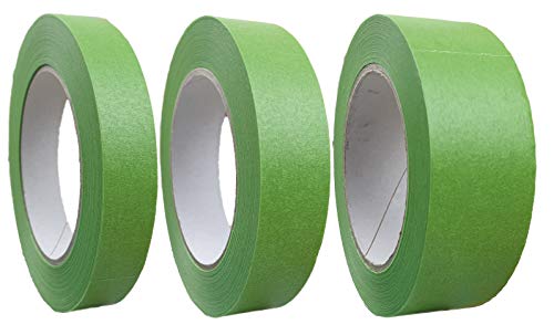varivendo 3er Set Profi+ Feinkreppband 19 mm, 25 mm und 38 mm x 50 m (grün) von varivendo