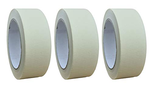 varivendo 3er Set Profi Feinkreppband 19 mm, 25 mm und 38 mm x 50 m (beige) von varivendo