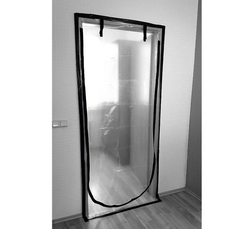 varivendo Abdeckfolie Folien-Staubschutztür, Zum Aufhängen, (Einzelartikel, 1-St., Mehrteilig), Staubschutztür Abdeckplane Staubschutzfolie Baustellenabdeckung von varivendo