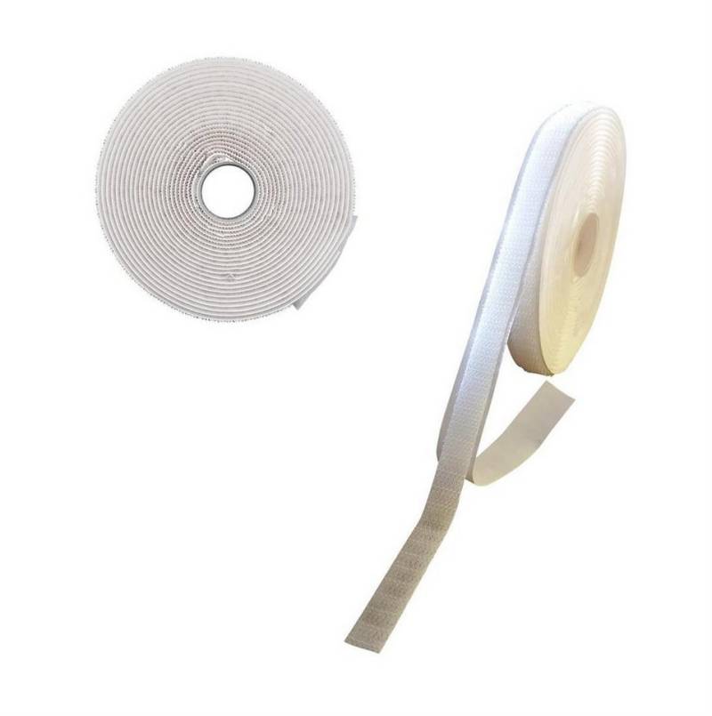 varivendo Fliegengitter-Gewebe 1 x Fenster-Fliegengitter Klettband selbstklebend 5m x 1cm, (Rolle, 1-St., Fliegengitter Klettband), Hakenband Befestigungsband Ersatzrolle Fliegengitterband von varivendo