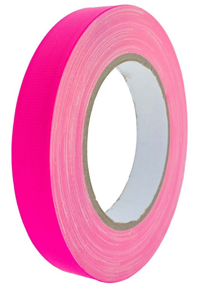 varivendo Klebeband Klebeband 10 mm x 25 m Gewebeband NEON PINK (Rolle, 1-St., Gewebe Klebeband) Gewebeklebeband Neonklebeband Klebeband von varivendo