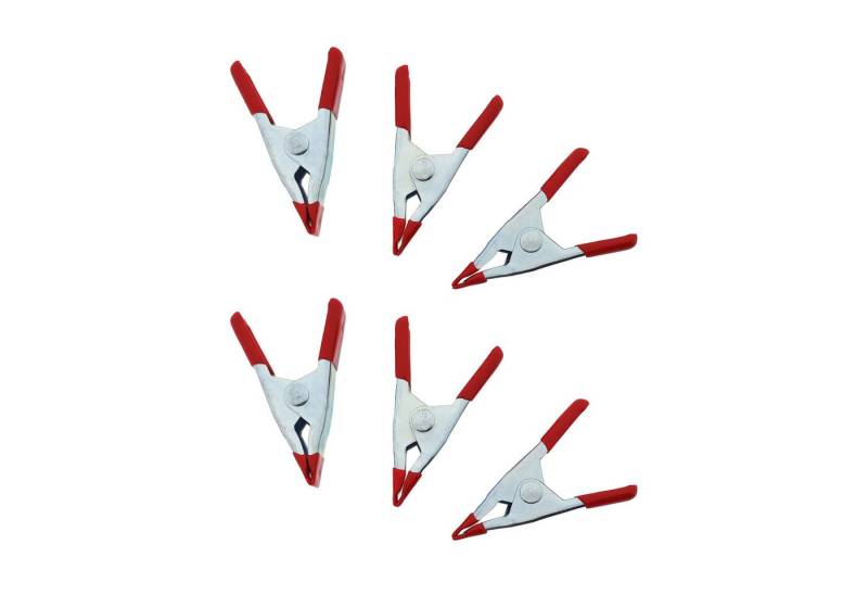 varivendo Klemmzwinge 2 x 3 Stück Mini-Klemmzwingen, (Stück, 6 St., Mini-Klemmzwinge), Klemmzwingen Federklemmen Leimzwingen Spannzwingen Mini Zwinge von varivendo