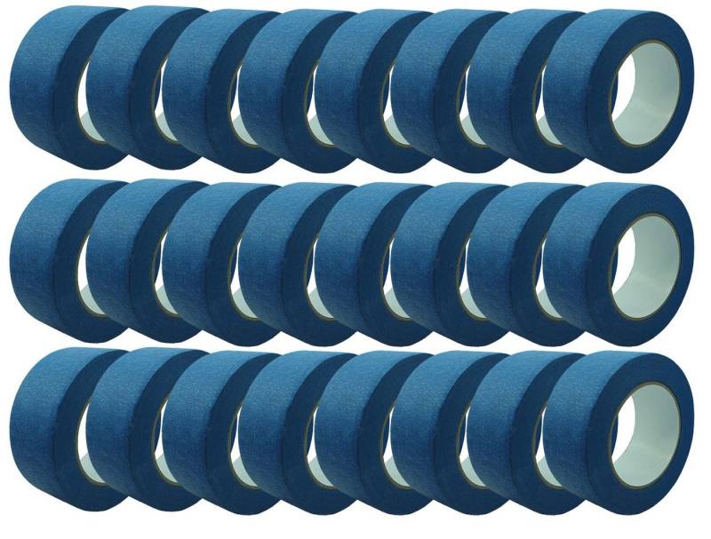 varivendo Kreppband 24 Rollen Pro Mask blau Feinkreppband 50mm x 50m (Rollen, 24-St., Pro Mask blau Feinkreppband) Kreppband malerklebeband malerkrepp von varivendo