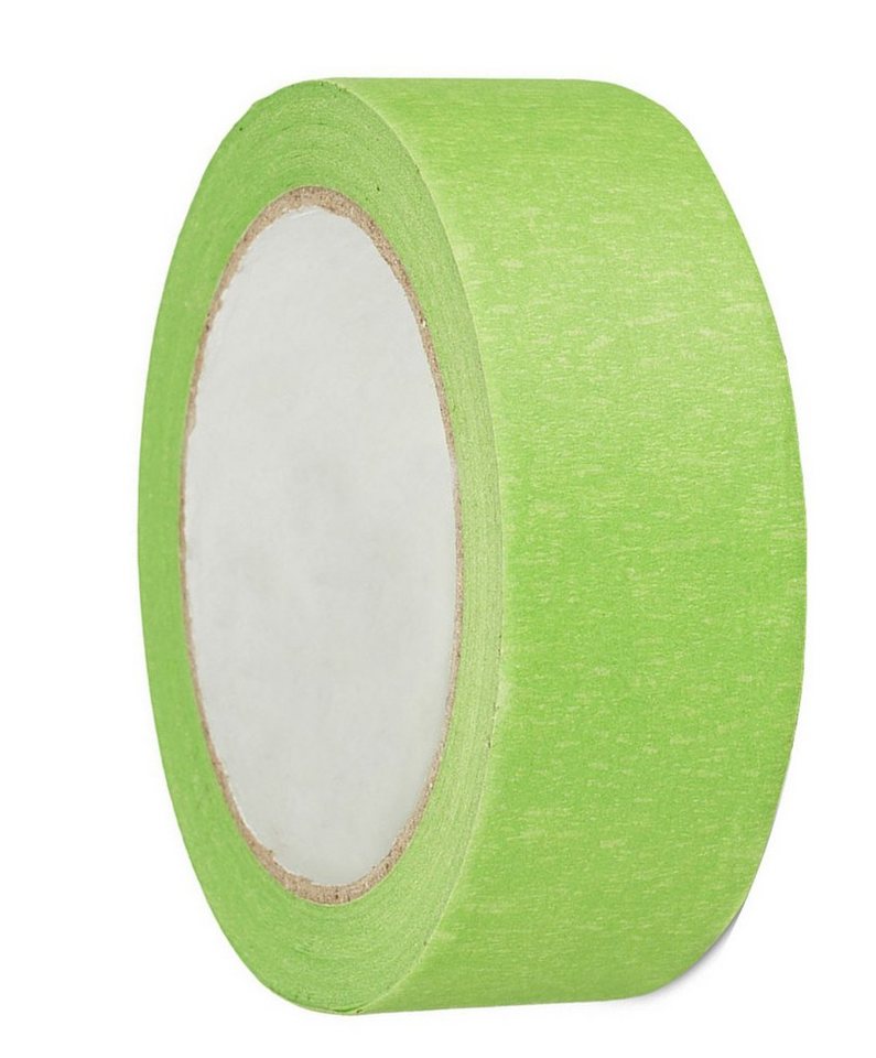 varivendo Kreppband 2er Set Profi+ Feinkreppband grün 38 mm x 50 m (Rollen, 2-St., Profi Feinkreppband) Goldband Fineline Feinkreppband Abdeckband Abdeckklebeband von varivendo