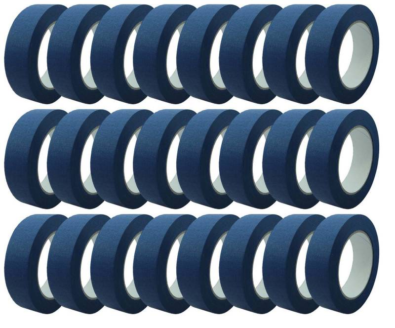 varivendo Kreppband 32 Rollen Pro Mask blau Feinkreppband 30mm x 50m (Rollen, 32-St., Pro Mask blau Feinkreppband) Kreppband malerklebeband malerkrepp von varivendo