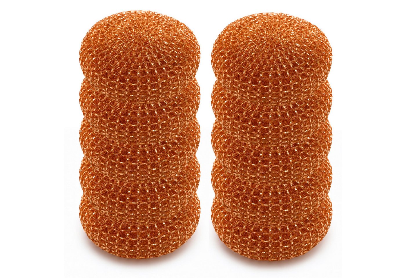 varivendo Reinigungsschwamm 10er Set Topfreiniger Verkupfert, Scheuerspirale Scheuerschwamm Topfkratzer Putzschwamm Kupferschwamm von varivendo