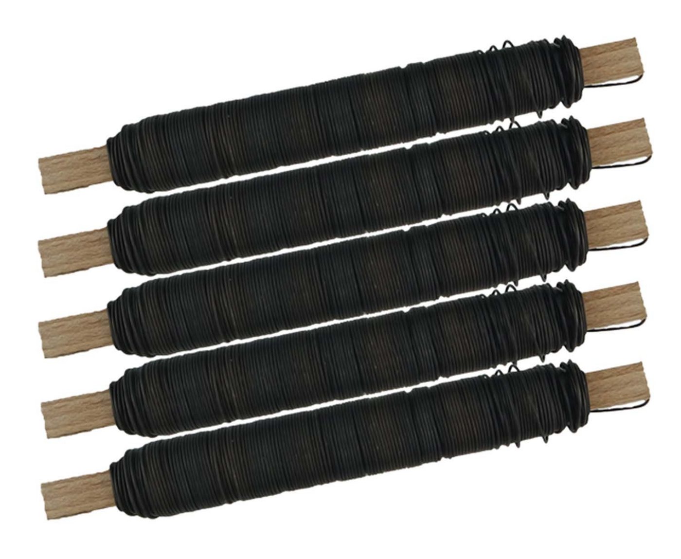 varivendo Wickeldraht Wickeldraht Bindedraht Basteldraht Pflanzendraht blau geglüht 5 Rollen, (Rollen, 5St), Basteldraht Blumendraht Wickeldraht Kreativdraht Bindedraht von varivendo