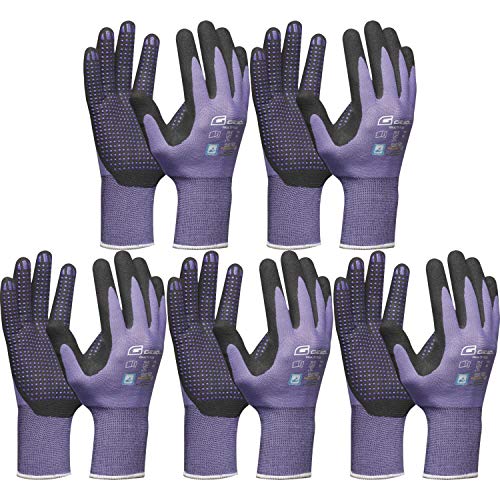 Arbeitshandschuh Gebol Handschuhe Multi Flex Lady lila Größe 6 (XS) | 5 Paar von vasalat