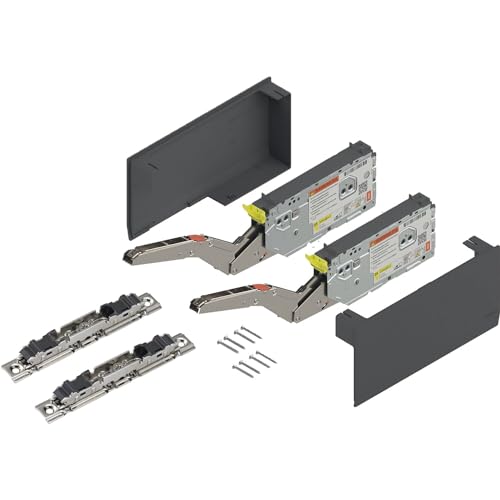 BLUM Kraftspeicher Set LF 1730-5200 mit Befestigung & Abdeckung tiefgrau von vasalat