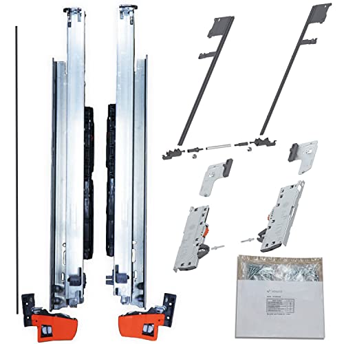 BLUM MOVENTO BLUMOTION S 760H Schubladenschienen, 380mm Vollauszug 40kg, SET m. TIP-ON Funktion und Seitenstabilisierung von vasalat