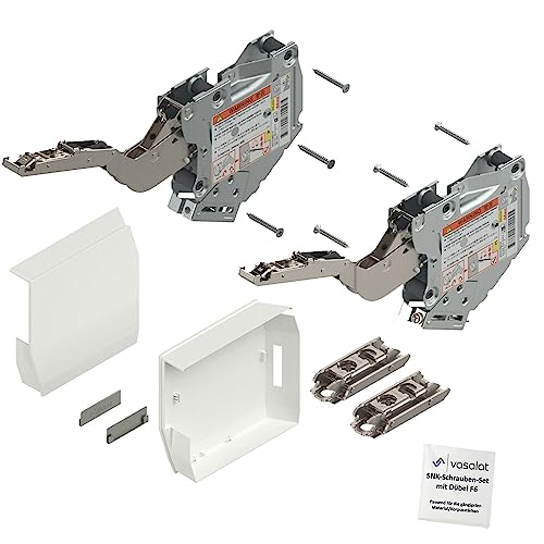 Blum Aventos HK-S 220-500 weiß Klappenbeschlag Klappscharnier mit Montageplatte von vasalat