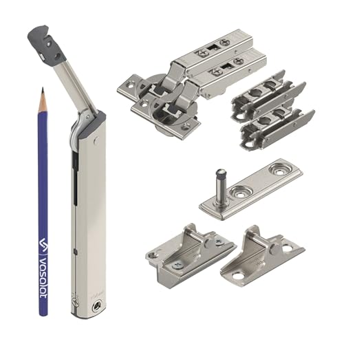 Blum Aventos HK-XS 20K1501 Kraftspeicher Set 10-tlg., Klappenbeschlag mit Clip Top Blumotion Scharnier für Holz- und Alufronten von vasalat